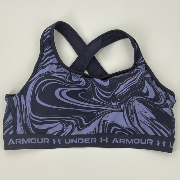 NWT $40 Women's Under Armour Mid Crossback Print Size 3X Sports Bra - Picture 9 of 9